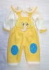 Dětská souprava mikina s rozepínáním ve předu + kalhoty s laclem.
Vel.9-12 měsíců (74-80).
Další dostupné velikosti: 12-18měs,(80-86). 18-24měs,(86-92).
Složení materiálu: 100% Polyester.
Barevné provedení: Žlutá s aplikaci slona.