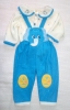 Dětská souprava mikina s rozepínáním ve předu + kalhoty s laclem.
Vel.9-12 měsíců (74-80).
Další dostupné velikosti: 18-24měs,(86-92).
Složení materiálu: 100% Polyester.
Barevné provedení: Modrá s aplikaci slona.