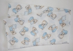 Bílá plena s potiskem -Méďa modrý polštář.
Rozměr: 70x70.
Složení materiálu: 100% bavlna.